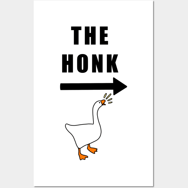 THE HONK funny matching t-shirts Wall Art by astonishingemma